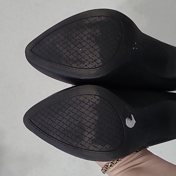 Jessica Simpson PARISAH black textured platform heels size 7 - Picture 8 of 13
